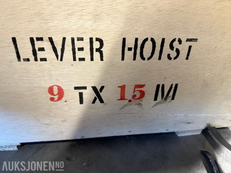 NY kjettingtalje 9000kg - god kvalitet! - Stavební zařízení: obrázek 5 NY kjettingtalje 9000kg - god kvalitet! - Stavební zařízení: obrázek 5