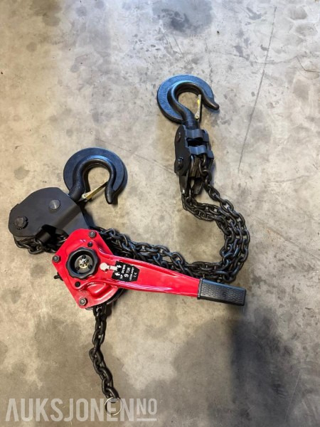NY kjettingtalje 9000kg - god kvalitet! - Stavební zařízení: obrázek 1 NY kjettingtalje 9000kg - god kvalitet! - Stavební zařízení: obrázek 1