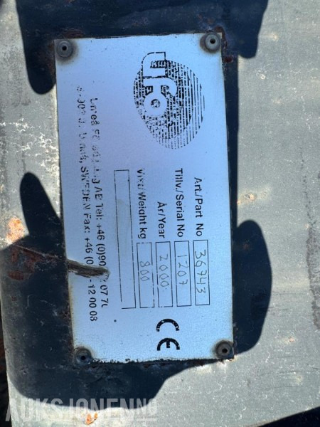 2000 UFO Hjullasterskuff - Příslušenství pro Stavební technika: obrázek 4 2000 UFO Hjullasterskuff - Příslušenství pro Stavební technika: obrázek 4