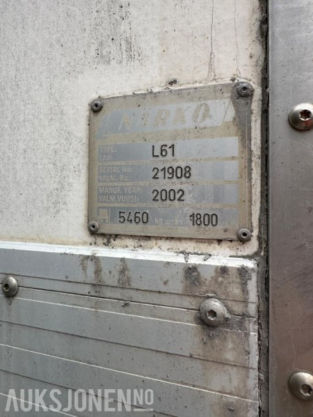 2002 Narko L61 skaptralle med full sideåpning - Přívěs: obrázek 5 2002 Narko L61 skaptralle med full sideåpning - Přívěs: obrázek 5