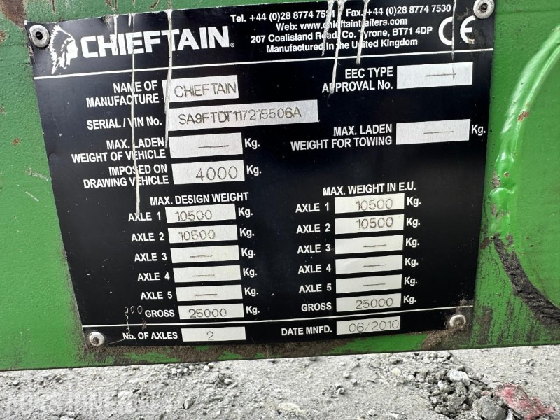 2010 CHIEFTAIN AGRI DUMPERHENGER TIL TRAKTOR - Zemědělská technika: obrázek 4 2010 CHIEFTAIN AGRI DUMPERHENGER TIL TRAKTOR - Zemědělská technika: obrázek 4