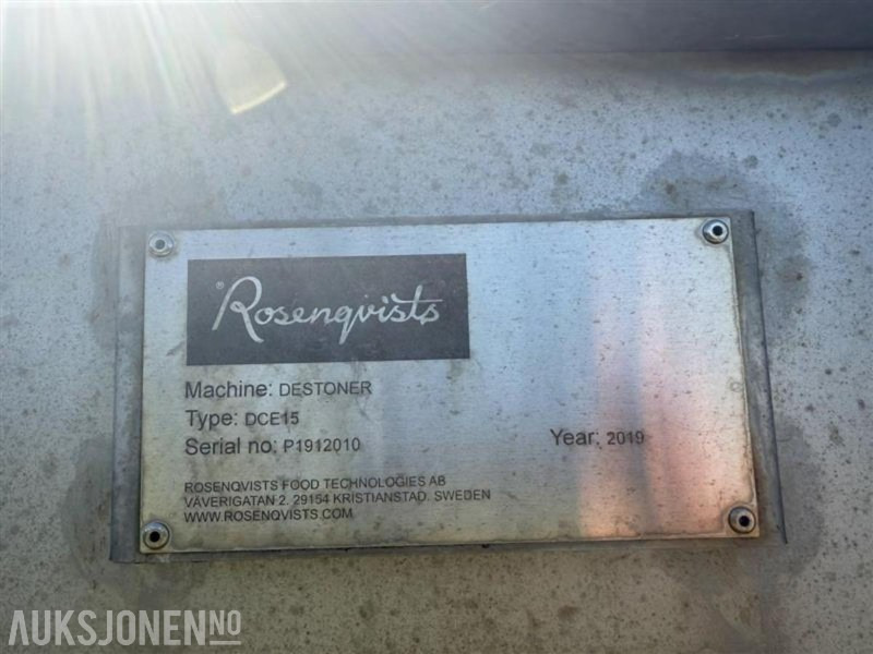 2019 Rosenqvists Destoner DCE15, potetvasker - Mer eller mindre ubrukt. - Zemědělská technika: obrázek 4 2019 Rosenqvists Destoner DCE15, potetvasker - Mer eller mindre ubrukt. - Zemědělská technika: obrázek 4