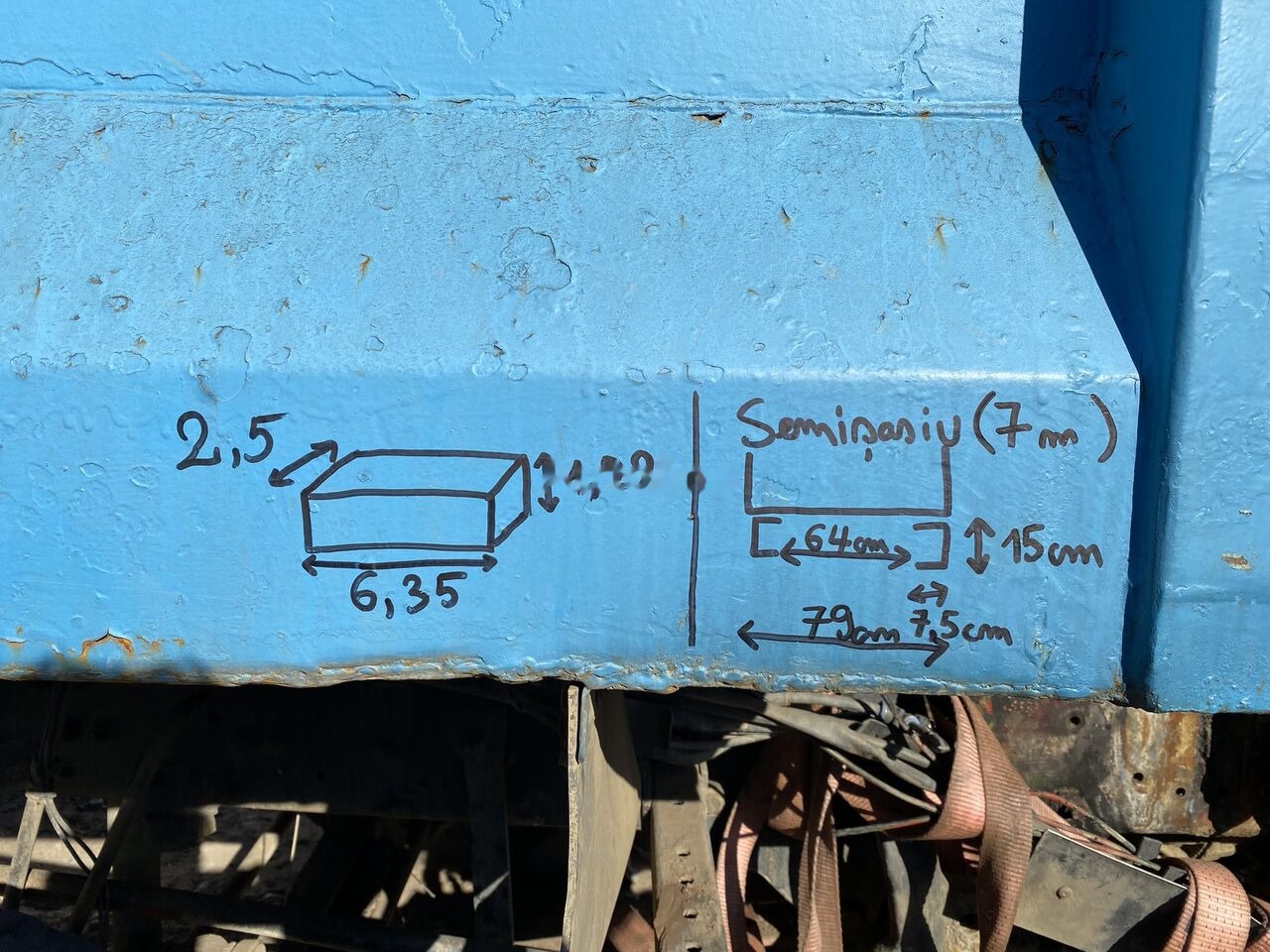 Sklápěcí nástavba Hardox Bena basculabila cu semisasiu 7m : 8x4: obrázek 16