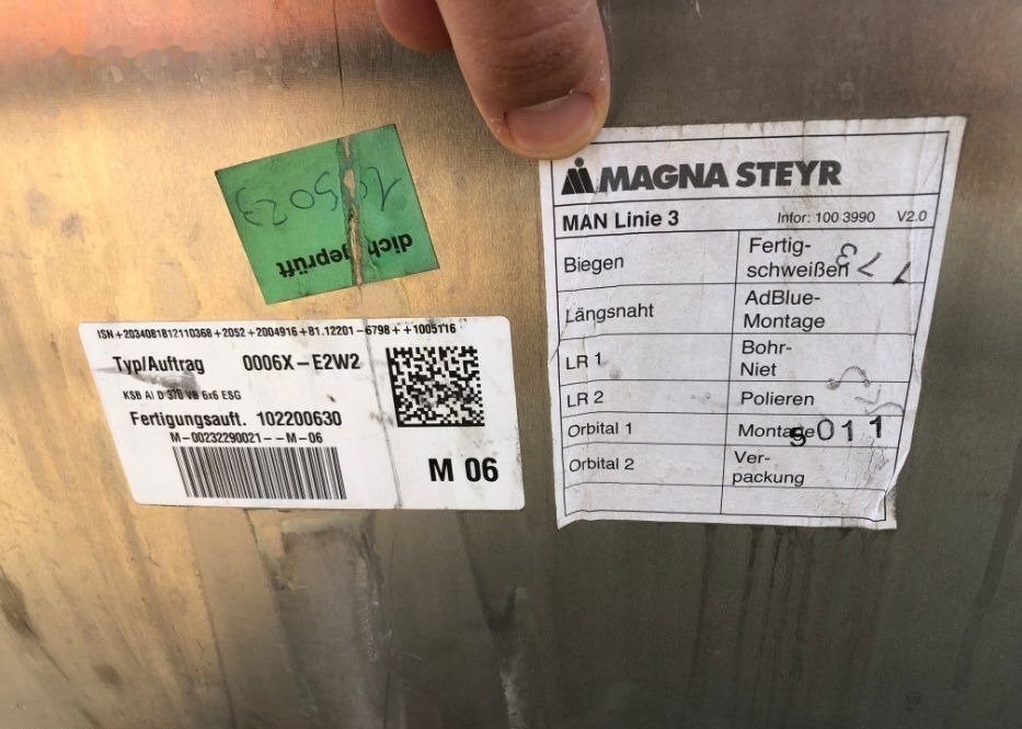 Nou marca MAGNA MAN TGX - Palivová nádrž pro Nákladní auto: obrázek 5 Nou marca MAGNA MAN TGX - Palivová nádrž pro Nákladní auto: obrázek 5