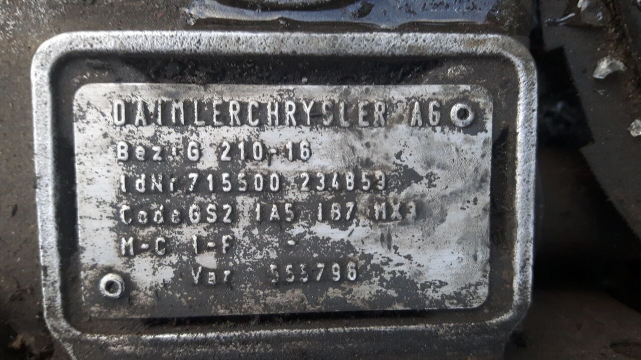 G 210-16 Mercedes-Benz Actros - Převodovka pro Nákladní auto: obrázek 2 G 210-16 Mercedes-Benz Actros - Převodovka pro Nákladní auto: obrázek 2