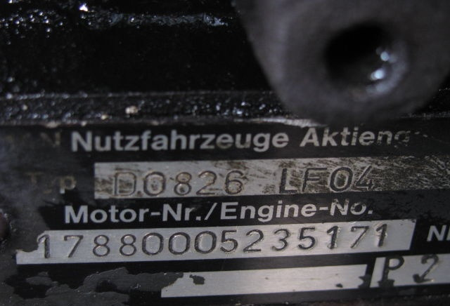 MAN D0826 LF04 232 E2 MAN - Motor pro Nákladní auto: obrázek 2 MAN D0826 LF04 232 E2 MAN - Motor pro Nákladní auto: obrázek 2