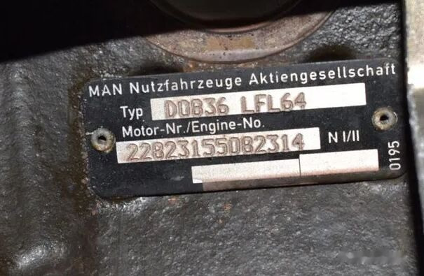 MAN D0836 LFL64 MAN TGL, TGM, L2000, M2000 - Motor pro Nákladní auto: obrázek 2 MAN D0836 LFL64 MAN TGL, TGM, L2000, M2000 - Motor pro Nákladní auto: obrázek 2