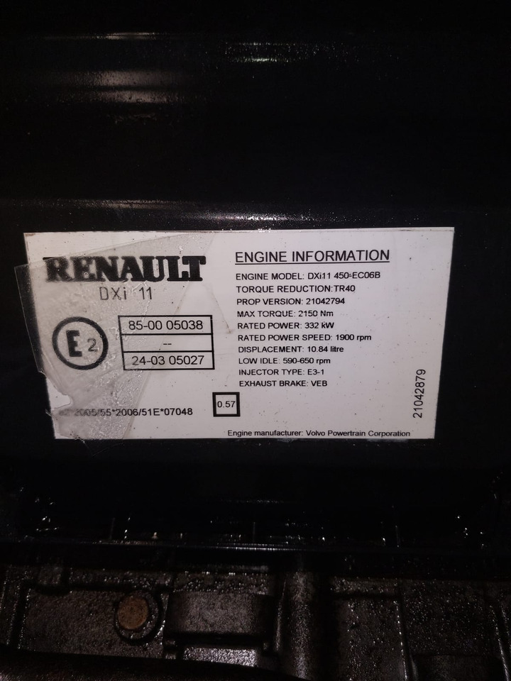 Renault DXi11 450-EC06B Renault Premium, Magnum - Motor pro Nákladní auto: obrázek 1 Renault DXi11 450-EC06B Renault Premium, Magnum - Motor pro Nákladní auto: obrázek 1
