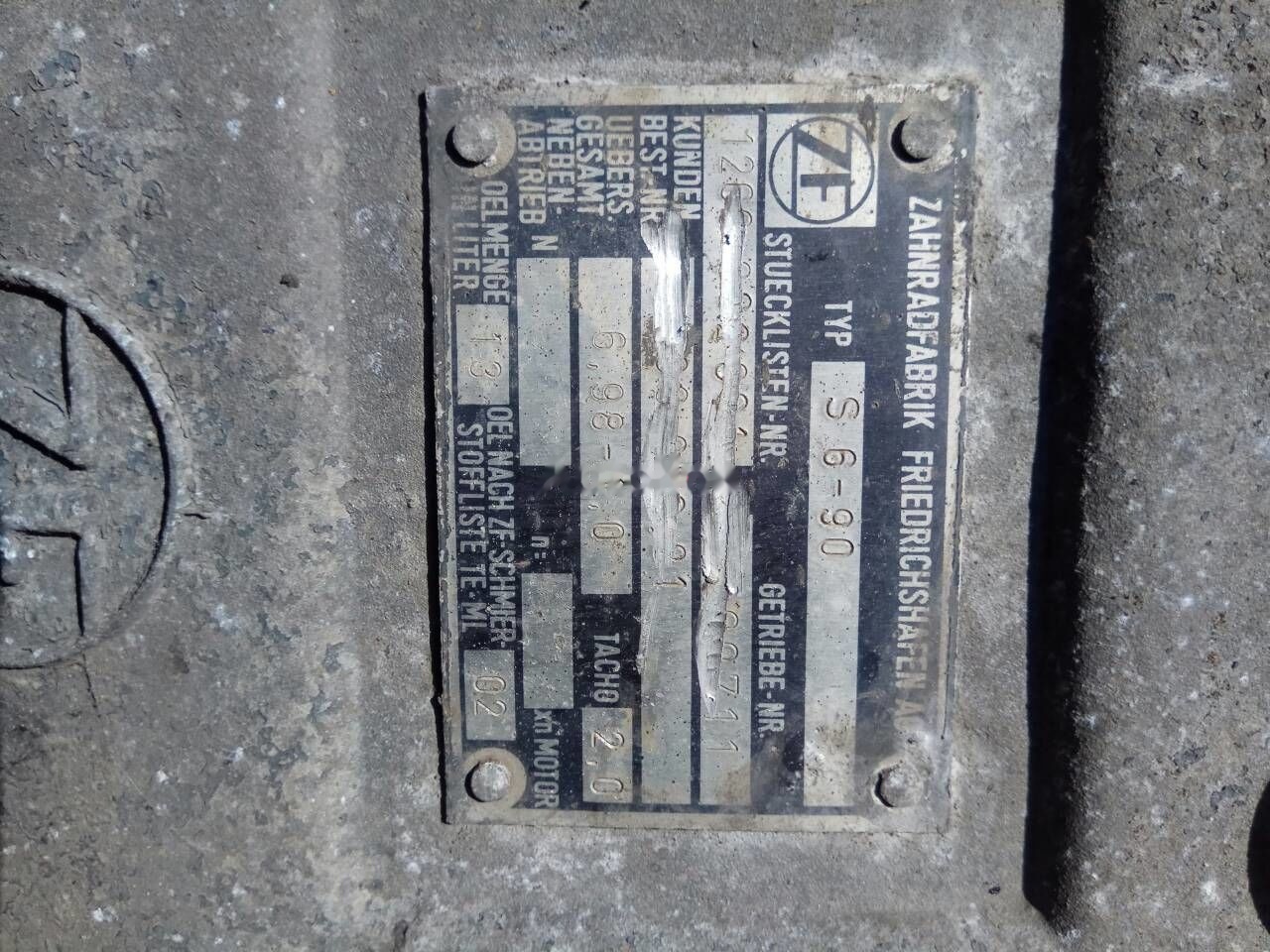 ZF S6-90 - Převodovka pro Nákladní auto: obrázek 5 ZF S6-90 - Převodovka pro Nákladní auto: obrázek 5