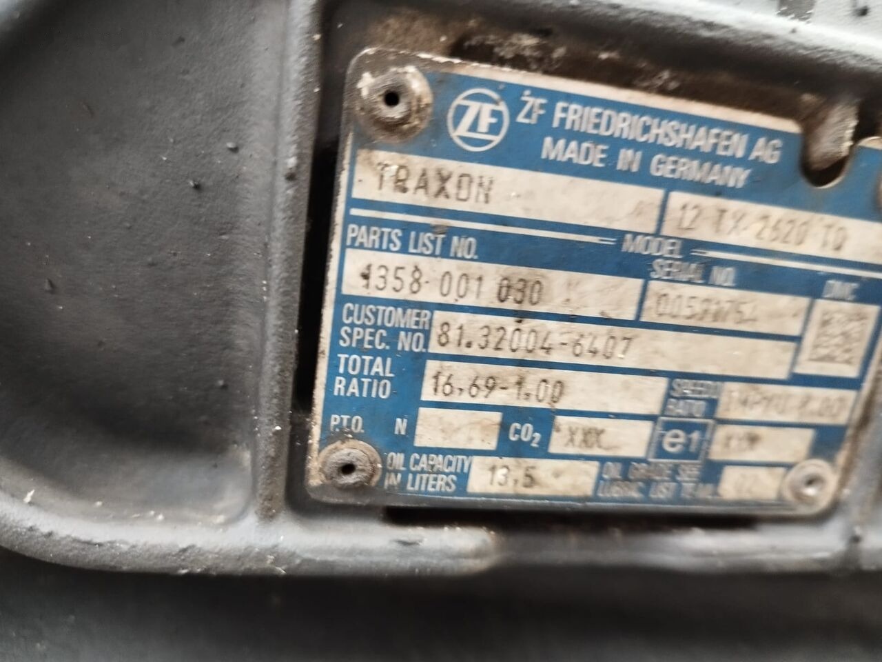 ZF Traxon 12TX2620TD MAN TGX truck - Převodovka pro Nákladní auto: obrázek 1 ZF Traxon 12TX2620TD MAN TGX truck - Převodovka pro Nákladní auto: obrázek 1