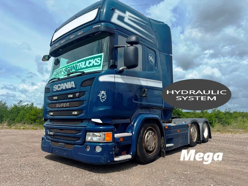 Scania R450 Mega 105cm Twensteer. Hydr. system. Air / Air suspension. - Tahač: obrázek 1 Scania R450 Mega 105cm Twensteer. Hydr. system. Air / Air suspension. - Tahač: obrázek 1