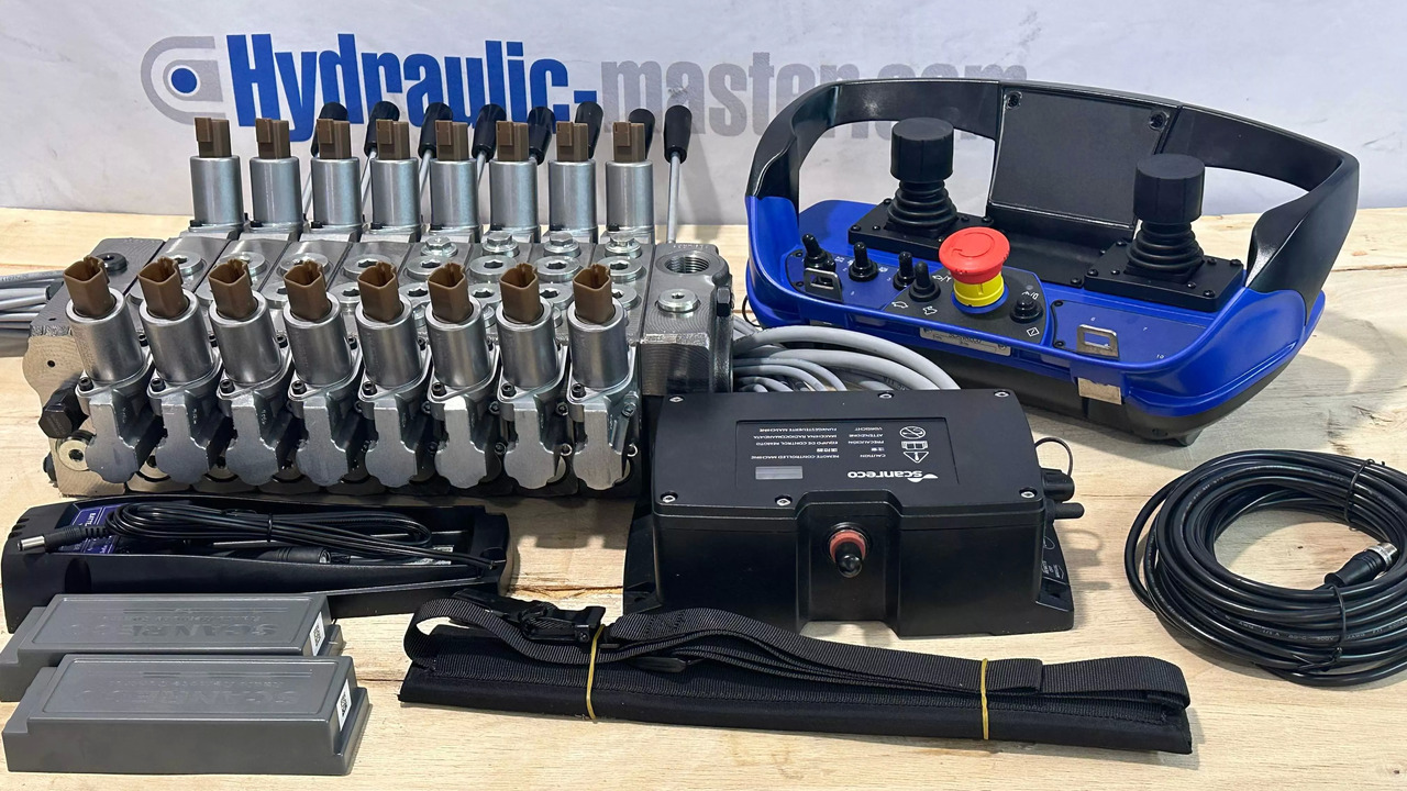 Set Radio Remote Scanreco RC 400 with Valve Palfinger Hiab Cranab Loglift - Vyvážecí přívěs: obrázek 1 Set Radio Remote Scanreco RC 400 with Valve Palfinger Hiab Cranab Loglift - Vyvážecí přívěs: obrázek 1