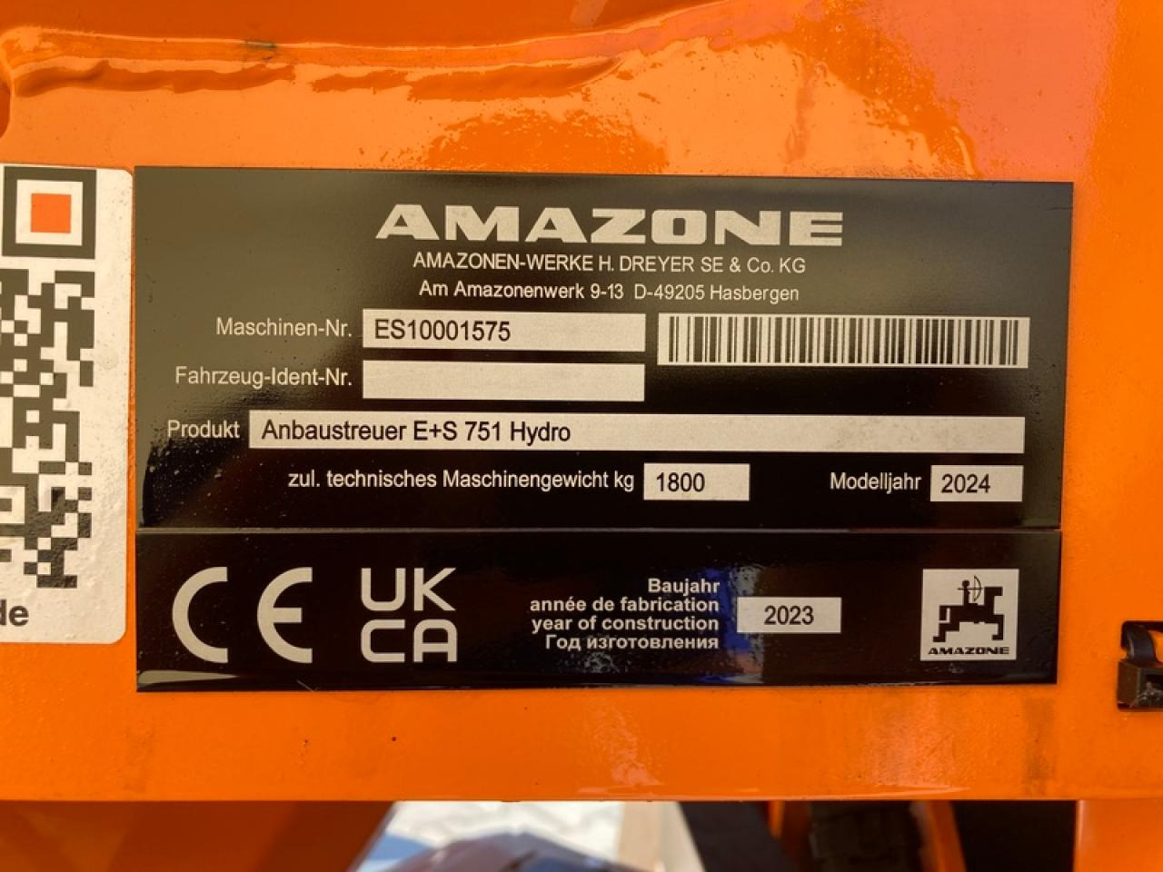 Amazone E+S 01 - Sypač písku/ Soli: obrázek 5 Amazone E+S 01 - Sypač písku/ Soli: obrázek 5