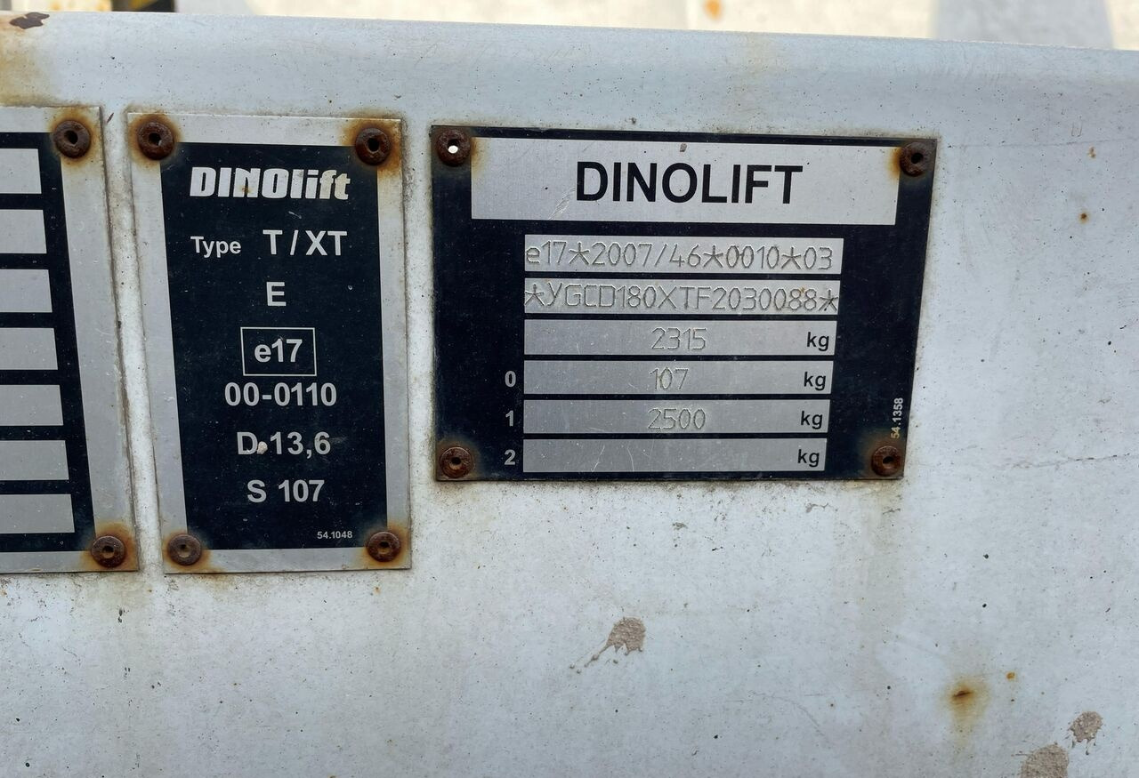 Dino 180XT II - Kloubová plošina: obrázek 3 Dino 180XT II - Kloubová plošina: obrázek 3