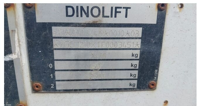 Dino 210 XT II - Kloubová plošina: obrázek 2 Dino 210 XT II - Kloubová plošina: obrázek 2