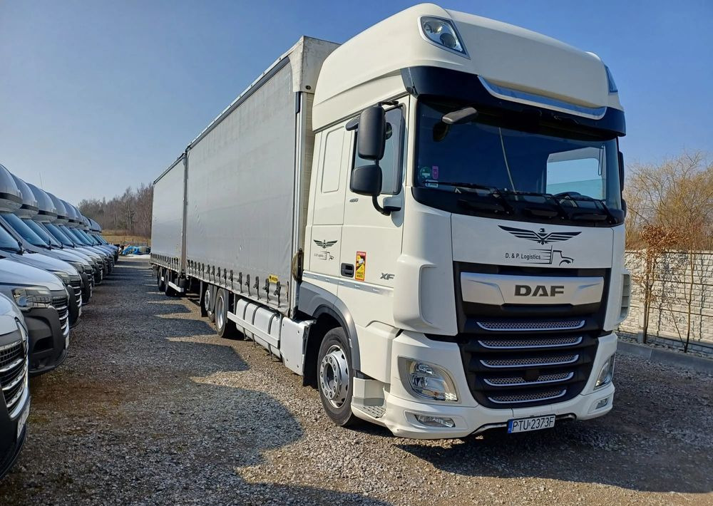 DAF XF 480 SUPER SPACE CAB / ZESTAW TANDEM PRZEJAZDOWY 120m3 - Plachtový nákladní auto: obrázek 2 DAF XF 480 SUPER SPACE CAB / ZESTAW TANDEM PRZEJAZDOWY 120m3 - Plachtový nákladní auto: obrázek 2