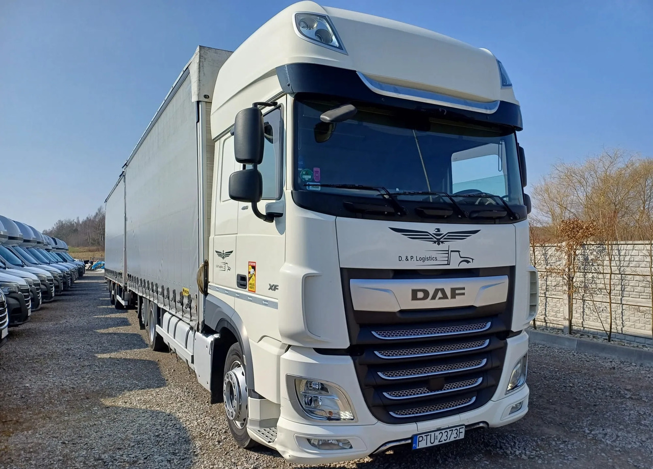 DAF XF 480 SUPER SPACE CAB / ZESTAW TANDEM PRZEJAZDOWY 120m3 - Plachtový nákladní auto: obrázek 5 DAF XF 480 SUPER SPACE CAB / ZESTAW TANDEM PRZEJAZDOWY 120m3 - Plachtový nákladní auto: obrázek 5