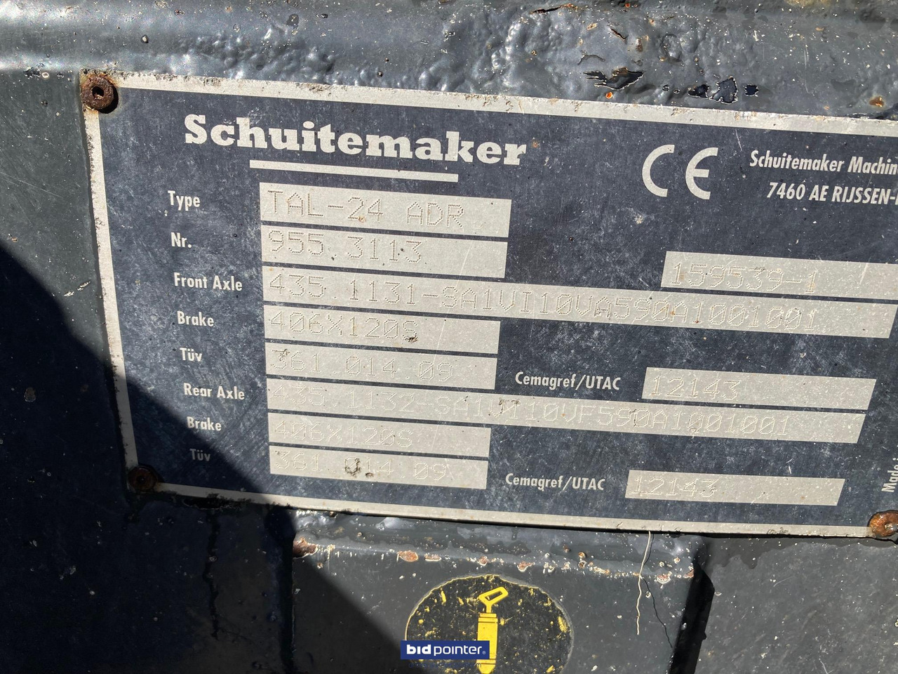 Zemědělský sklápěcí přívěs Schuitemaker Subliem  200 zandkipper / gronddumper: obrázek 7