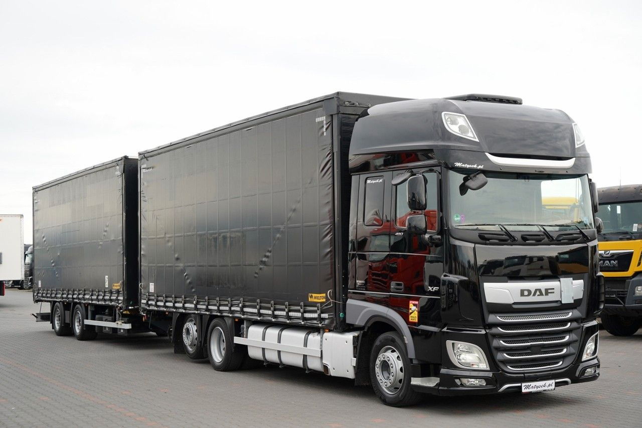 DAF XF 480 / ZESTAW TANDEM / 120 M3 / PRZEJAZDOWY / - Plachtový nákladní auto: obrázek 1 DAF XF 480 / ZESTAW TANDEM / 120 M3 / PRZEJAZDOWY / - Plachtový nákladní auto: obrázek 1
