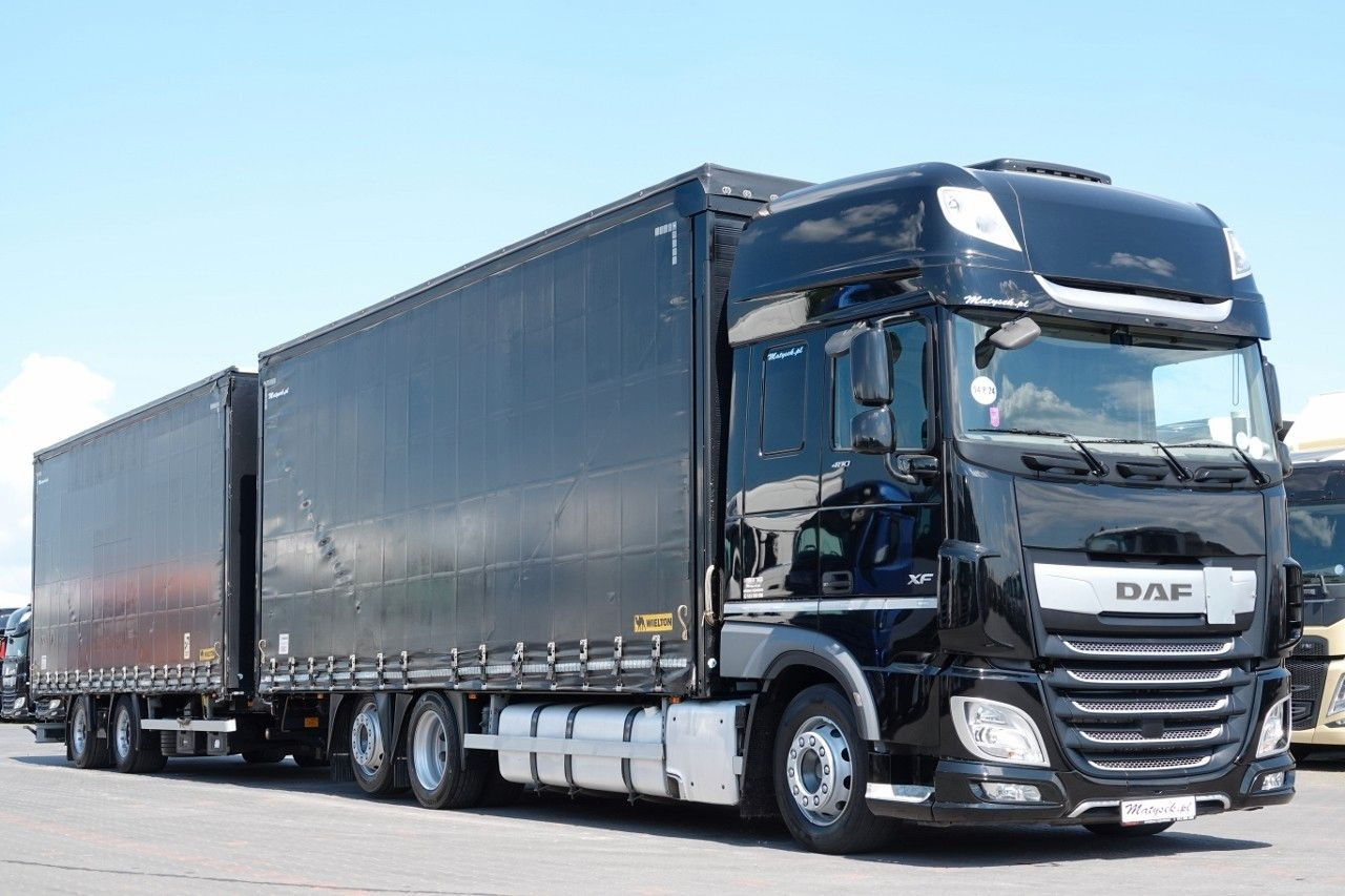 DAF XF 480 / ZESTAW TANDEM / 120 M3 / PRZEJAZDOWY / - Plachtový nákladní auto: obrázek 1 DAF XF 480 / ZESTAW TANDEM / 120 M3 / PRZEJAZDOWY / - Plachtový nákladní auto: obrázek 1