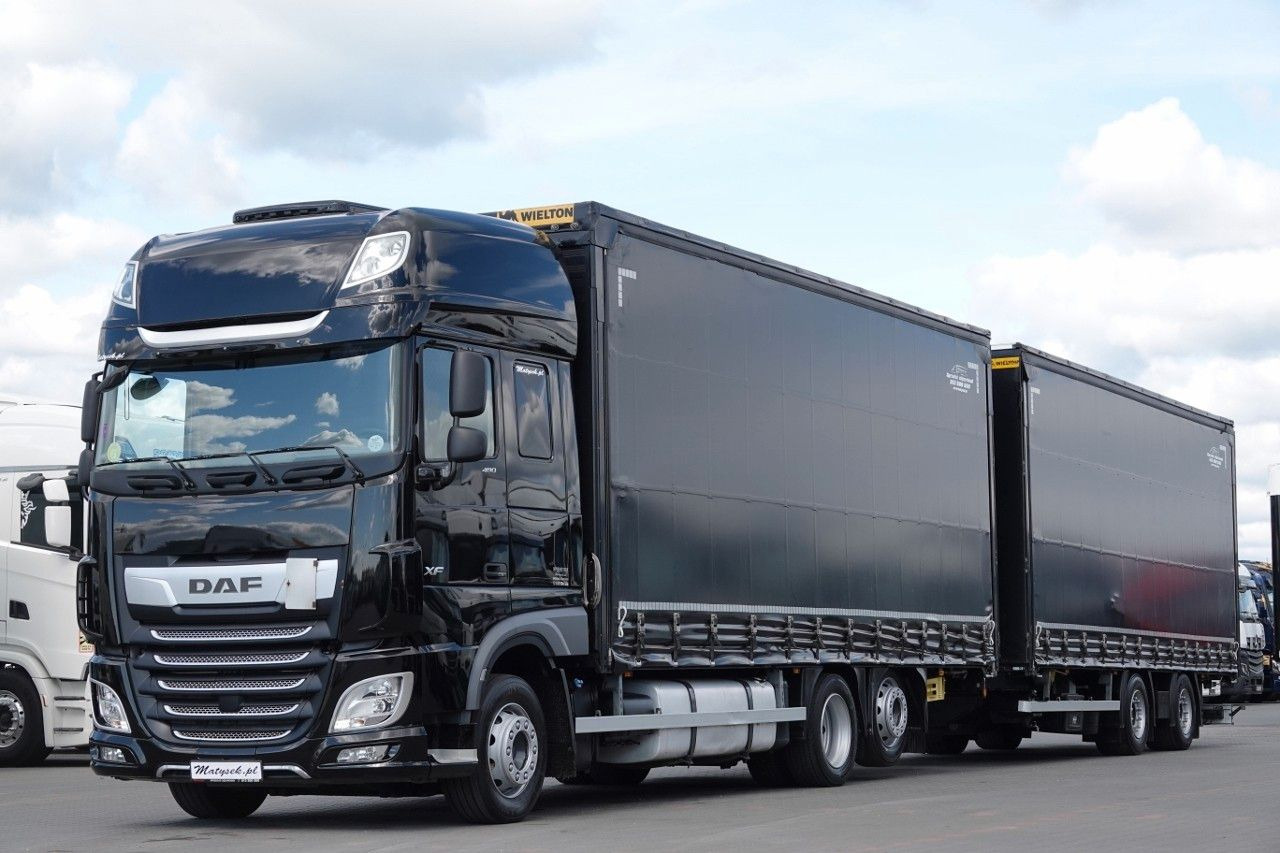 DAF XF 480 / ZESTAW TANDEM / 120 M3 / PRZEJAZDOWY / - Plachtový nákladní auto: obrázek 1 DAF XF 480 / ZESTAW TANDEM / 120 M3 / PRZEJAZDOWY / - Plachtový nákladní auto: obrázek 1