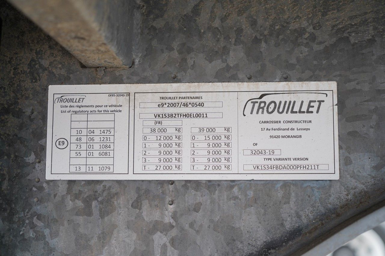 Chladírenský návěs Frühauf  TROUILLET / KONTENER / KOFFER / DWIE OSIE PODNO: obrázek 17