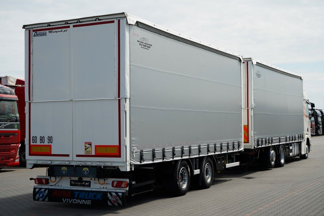 Scania R 450 / ZESTAW TANDEM 120 M3 / PRZEJAZDOWY / OŚ - Plachtový nákladní auto: obrázek 3 Scania R 450 / ZESTAW TANDEM 120 M3 / PRZEJAZDOWY / OŚ - Plachtový nákladní auto: obrázek 3
