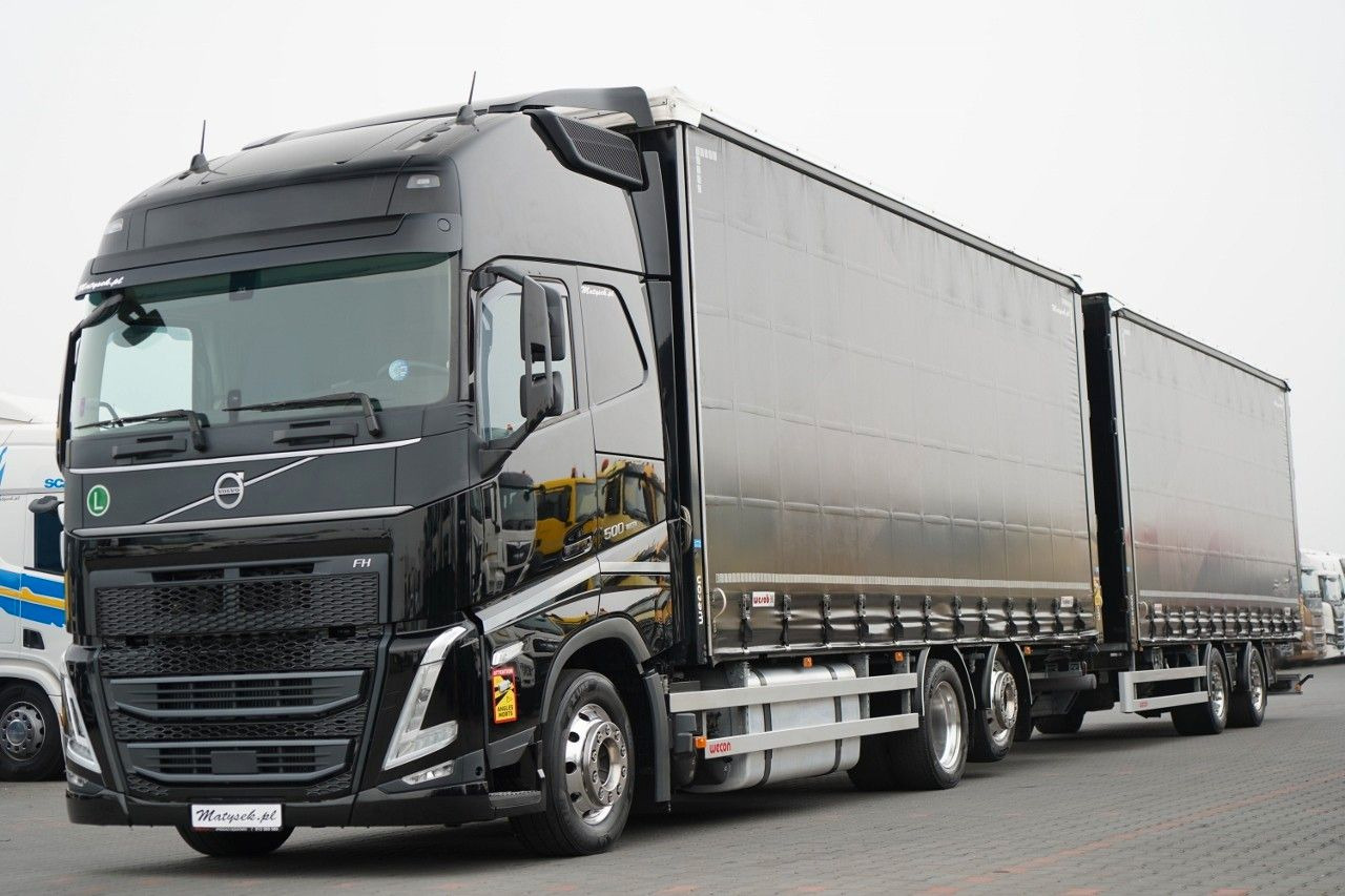 Volvo FH 500 /XXL / ZESTAW TANDEM PRZEJAZDOWY 120 M3 / - Plachtový nákladní auto, Plachtový přívěs: obrázek 1 Volvo FH 500 /XXL / ZESTAW TANDEM PRZEJAZDOWY 120 M3 / - Plachtový nákladní auto, Plachtový přívěs: obrázek 1