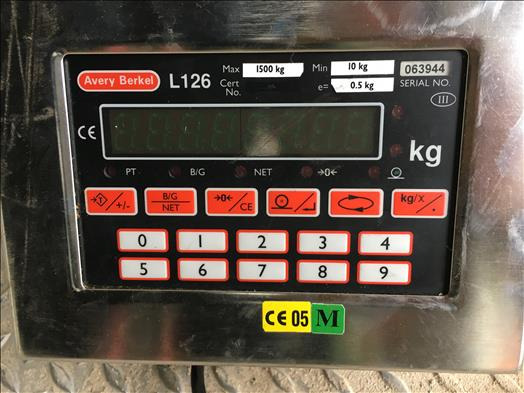 Avery Berkel L126 Stainless platform scale - Potravinářský stroj: obrázek 4 Avery Berkel L126 Stainless platform scale - Potravinářský stroj: obrázek 4
