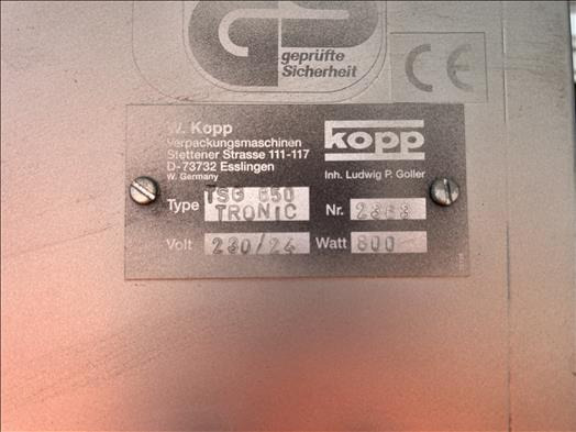 Kopp TSG650 Bag sealer - Balicí stroj: obrázek 5 Kopp TSG650 Bag sealer - Balicí stroj: obrázek 5