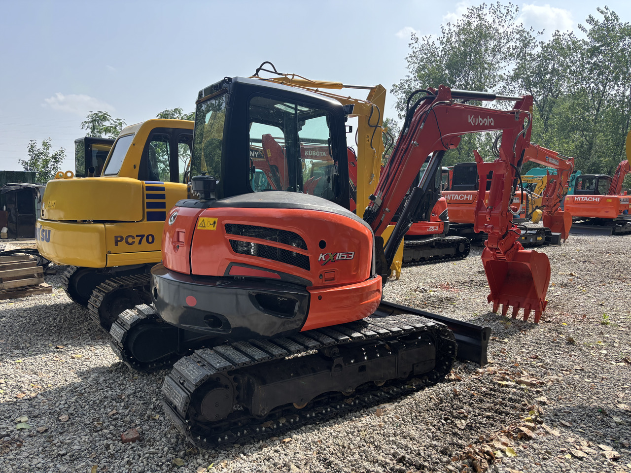 KUBOTA KX163 Carrying a thumb clip. - Mini rýpadlo: obrázek 2 KUBOTA KX163 Carrying a thumb clip. - Mini rýpadlo: obrázek 2