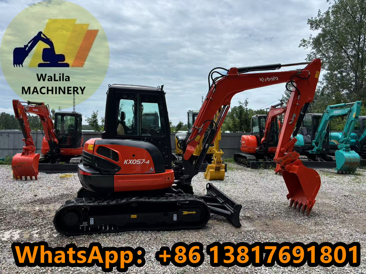 KUBOTA Kubota Kx057 rubber crawler excavator - Mini rýpadlo: obrázek 1 KUBOTA Kubota Kx057 rubber crawler excavator - Mini rýpadlo: obrázek 1