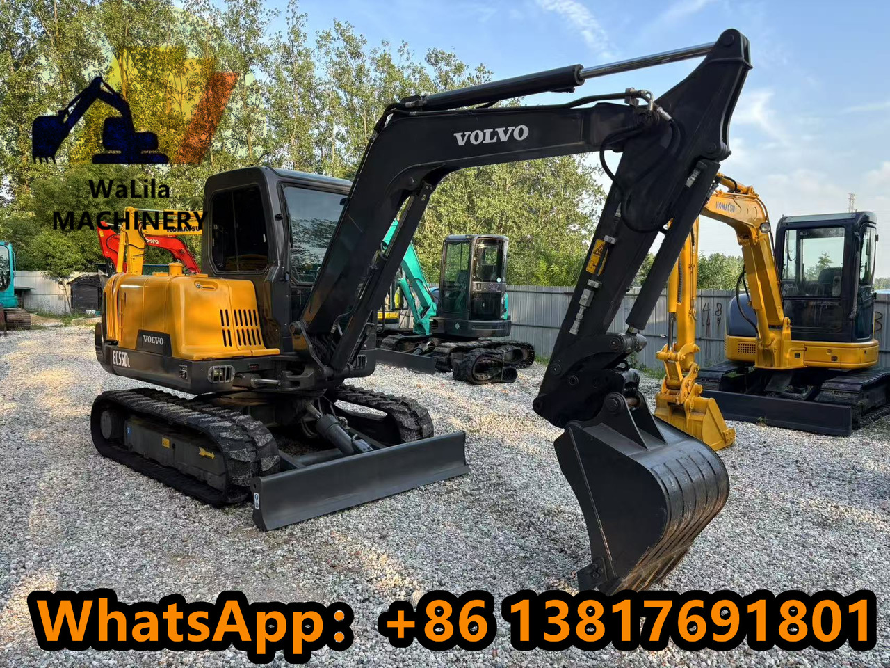 VOLVO EC55 Rubber track version - Mini rýpadlo: obrázek 3 VOLVO EC55 Rubber track version - Mini rýpadlo: obrázek 3