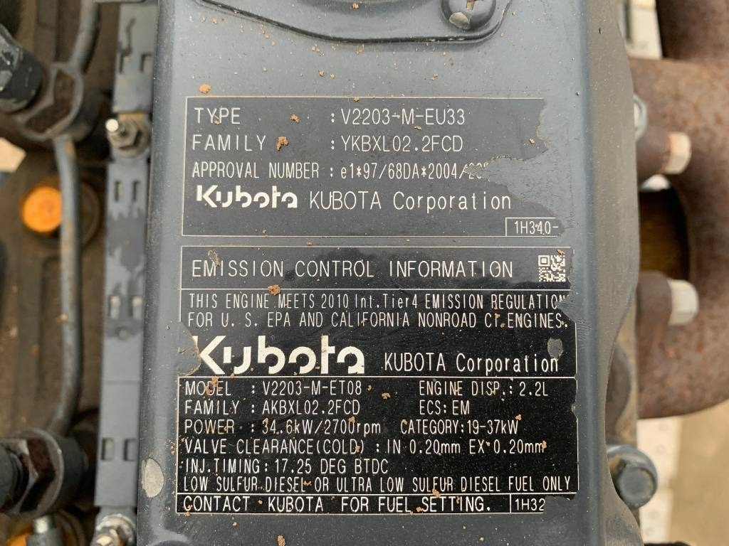 Kubota V 2203 ENGINE - Motor pro Stavební technika: obrázek 4 Kubota V 2203 ENGINE - Motor pro Stavební technika: obrázek 4