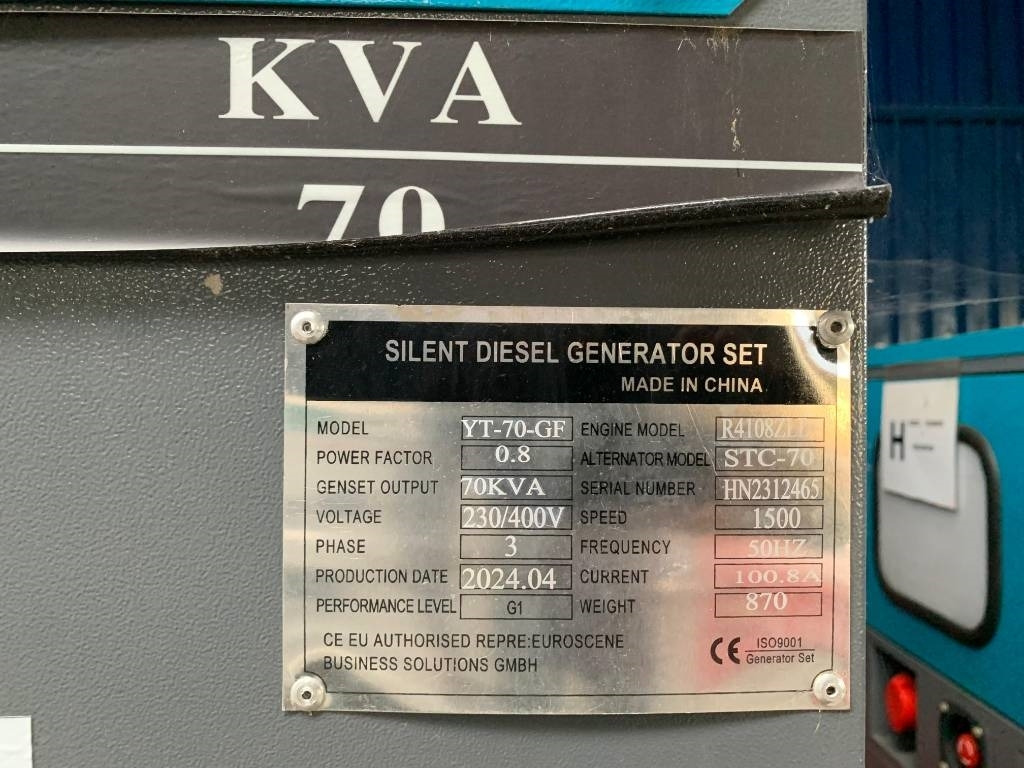 YT 70GF - Elektrický generátor: obrázek 5 YT 70GF - Elektrický generátor: obrázek 5