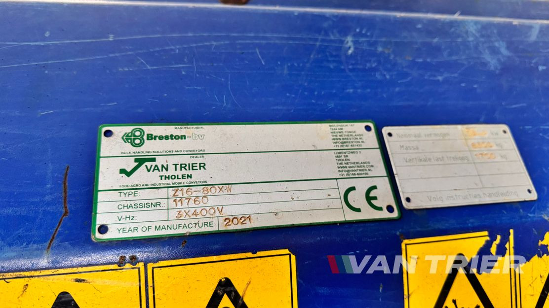 Breston HV16-80 Store loader - Pásový dopravník: obrázek 5 Breston HV16-80 Store loader - Pásový dopravník: obrázek 5