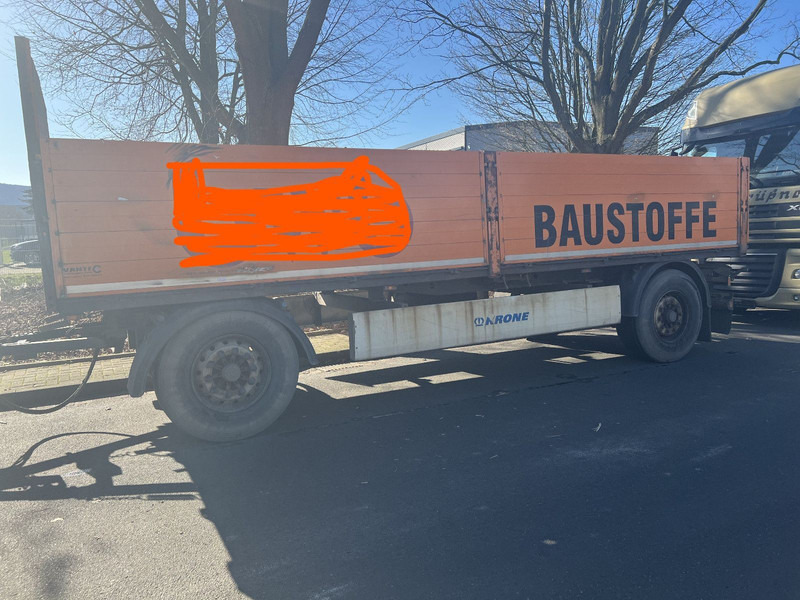 Krone Baustoff Anhänger Luftgefedert ABS - Přívěs plato/ Valník: obrázek 1 Krone Baustoff Anhänger Luftgefedert ABS - Přívěs plato/ Valník: obrázek 1