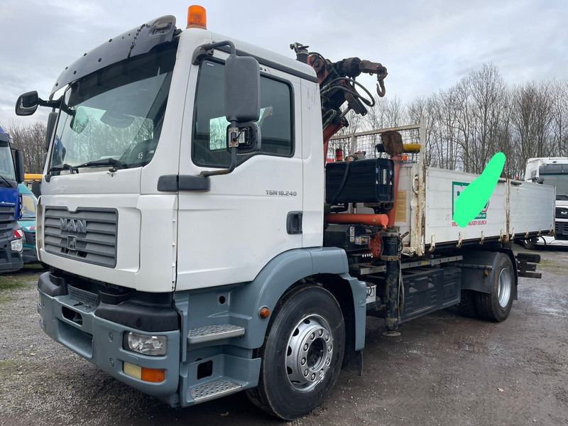 MAN TGM 18.240PS 4x2 3.S-Kipper mit Kran - Sklápěč, Auto s hydraulickou rukou: obrázek 1 MAN TGM 18.240PS 4x2 3.S-Kipper mit Kran - Sklápěč, Auto s hydraulickou rukou: obrázek 1