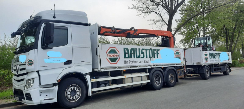 Mercedes-Benz 2545 Actros Pritsche Kran Palfinger PK21001 - Nákladní automobil valníkový/ Plošinový, Auto s hydraulickou rukou: obrázek 1 Mercedes-Benz 2545 Actros Pritsche Kran Palfinger PK21001 - Nákladní automobil valníkový/ Plošinový, Auto s hydraulickou rukou: obrázek 1