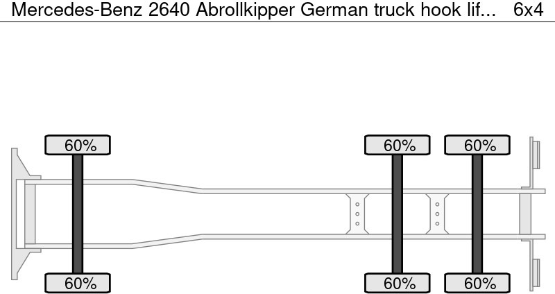 Mercedes-Benz 2640 Abrollkipper German truck - Hákový nosič kontejnerů: obrázek 4 Mercedes-Benz 2640 Abrollkipper German truck - Hákový nosič kontejnerů: obrázek 4