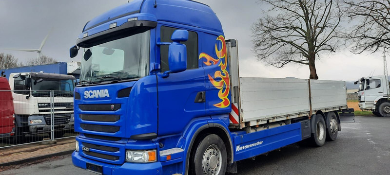 Scania G440 Pritsche 6x2 Kran am Heck vor - Nákladní automobil valníkový/ Plošinový, Auto s hydraulickou rukou: obrázek 1 Scania G440 Pritsche 6x2 Kran am Heck vor - Nákladní automobil valníkový/ Plošinový, Auto s hydraulickou rukou: obrázek 1
