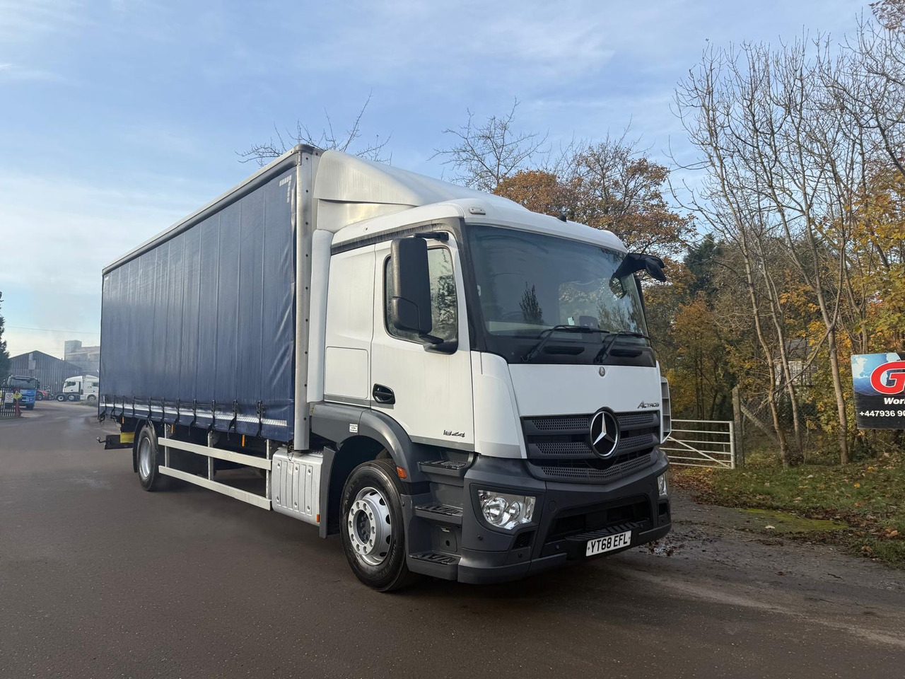 2018 Mercedes Actros 1824 Curtainside Truck - Plachtový nákladní auto: obrázek 1 2018 Mercedes Actros 1824 Curtainside Truck - Plachtový nákladní auto: obrázek 1