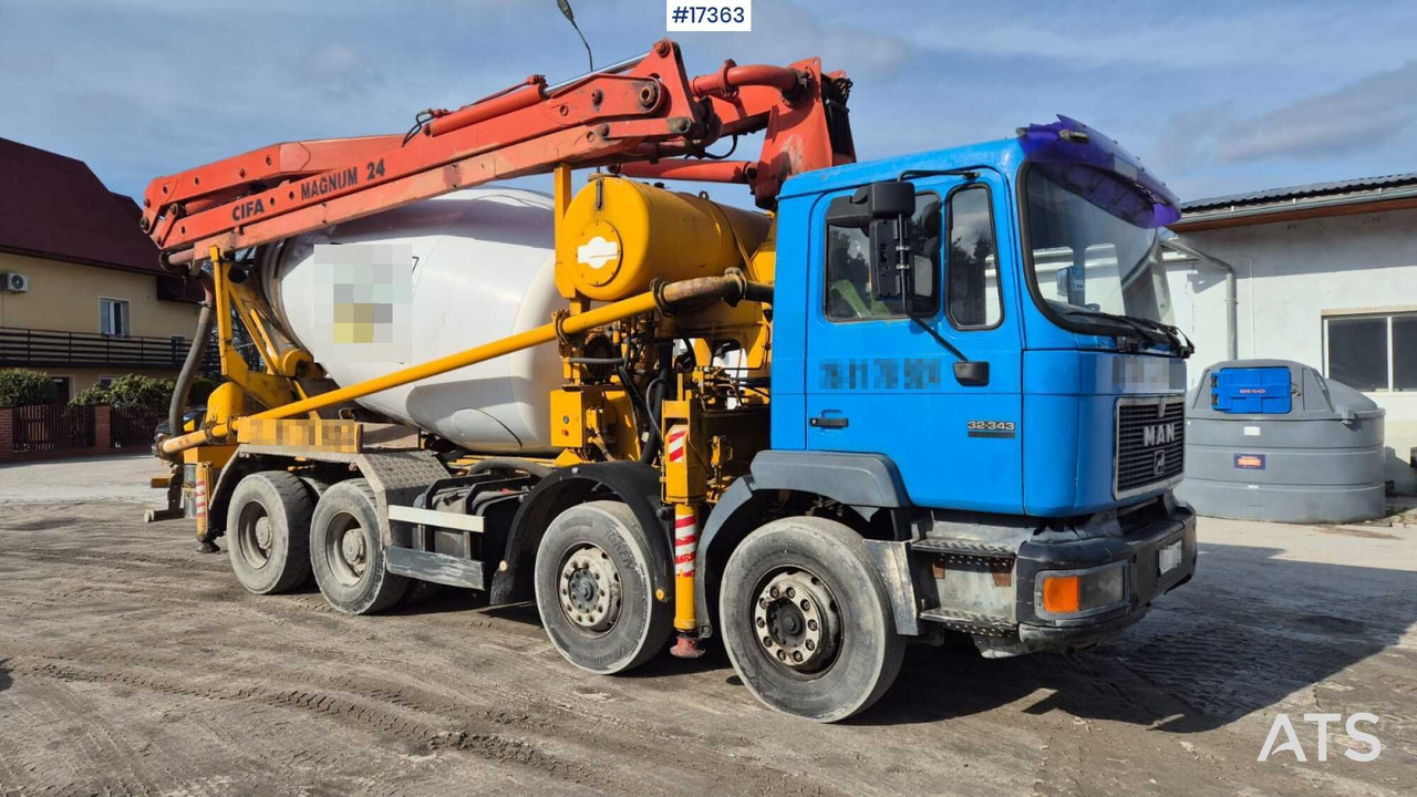 CIFA 24 concrete pump on MAN 32.343 chassis (1999) - Autočerpadlo: obrázek 1 CIFA 24 concrete pump on MAN 32.343 chassis (1999) - Autočerpadlo: obrázek 1