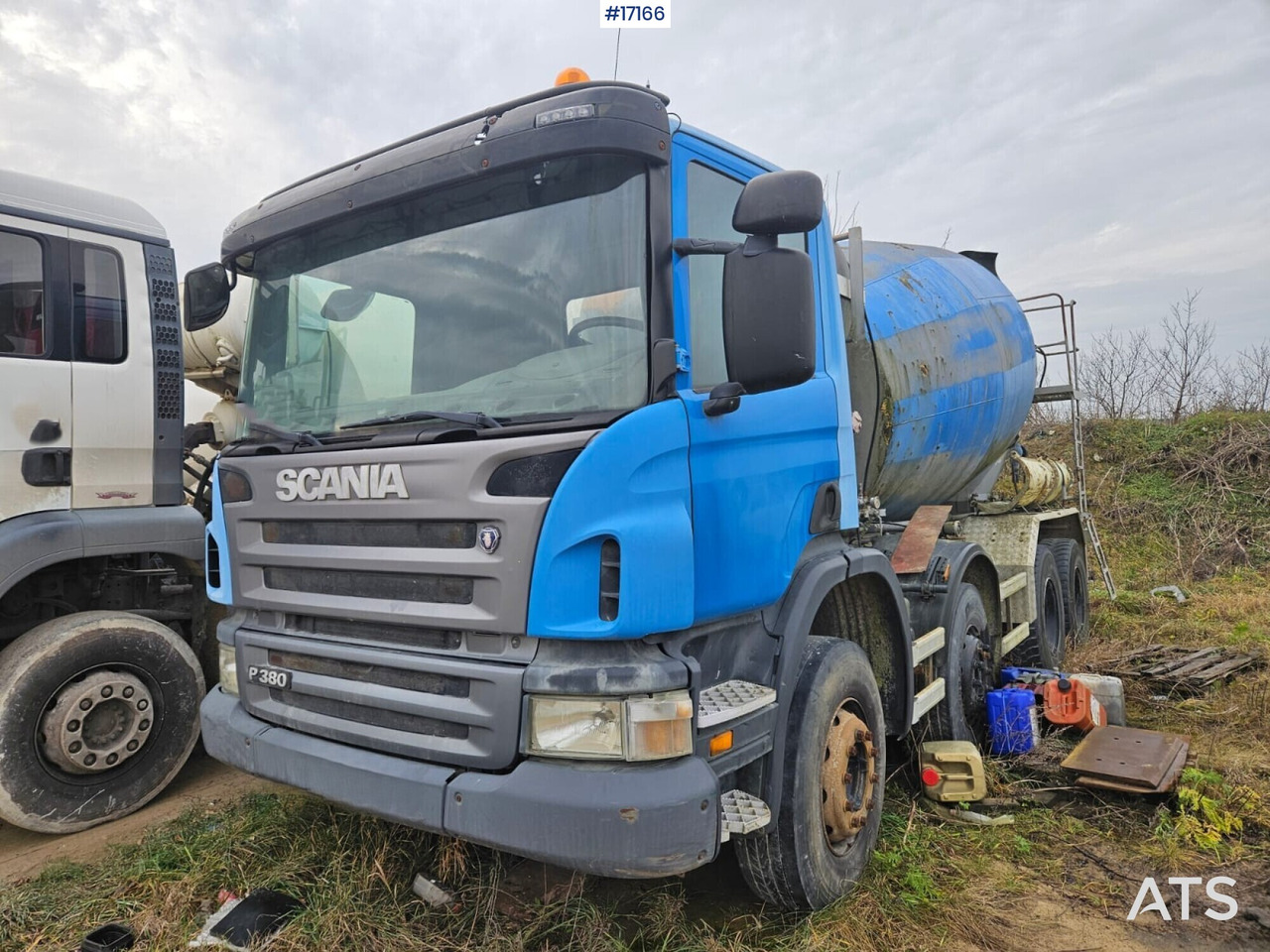 Concrete mixer on SCANIA P380 chassis (2008) - Autodomíchávač: obrázek 1 Concrete mixer on SCANIA P380 chassis (2008) - Autodomíchávač: obrázek 1