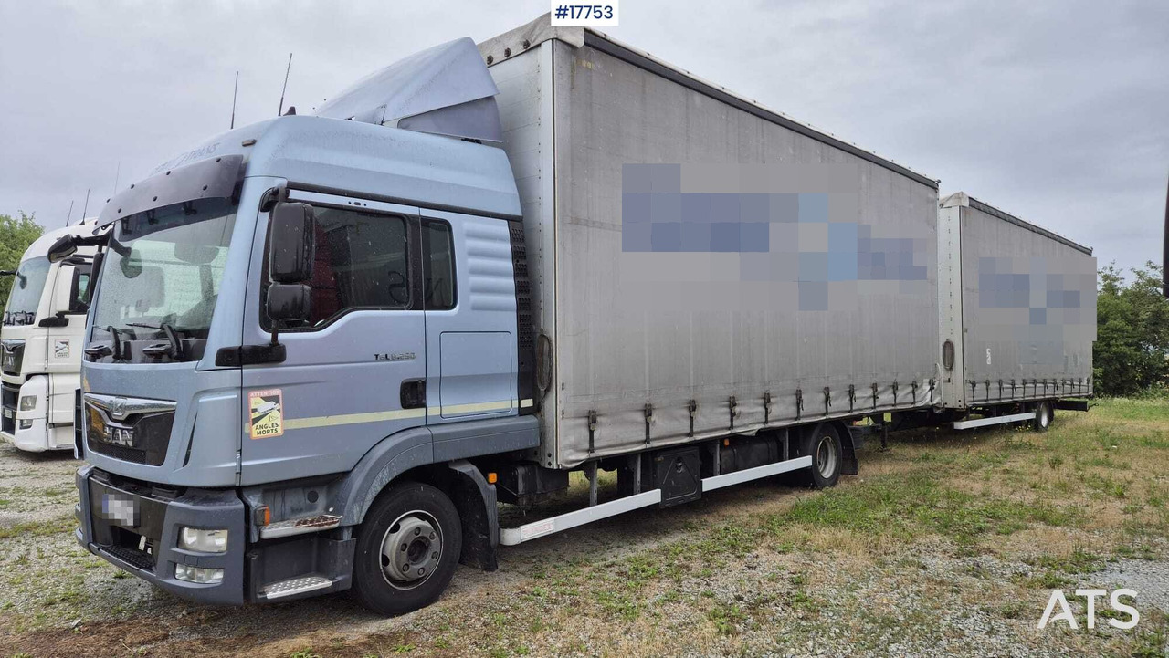 Tandem MAN TGL 8.250 (2014) - Plachtový nákladní auto: obrázek 1 Tandem MAN TGL 8.250 (2014) - Plachtový nákladní auto: obrázek 1