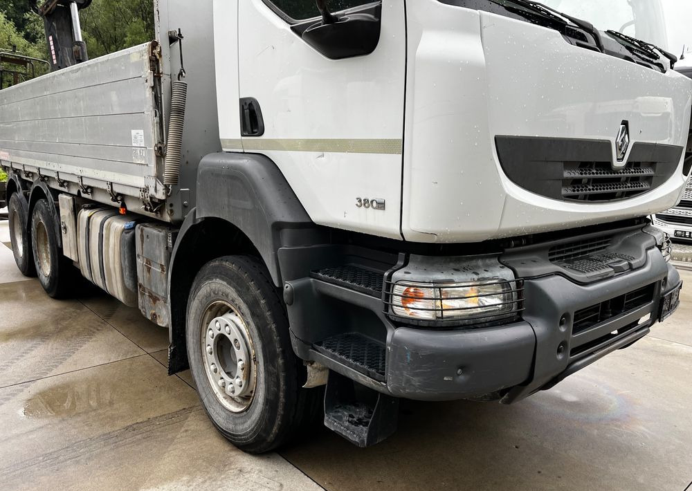 Nákladní automobil valníkový/ Plošinový, Auto s hydraulickou rukou Renault Kerax 380 EEV // Skrzynia Burtowa // HIAB XS166 Hipro + Radio // Zwolnice //  //: obrázek 20