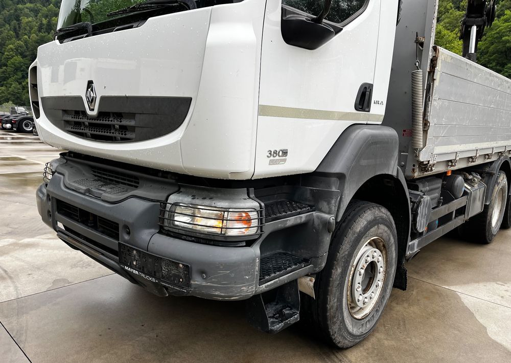 Nákladní automobil valníkový/ Plošinový, Auto s hydraulickou rukou Renault Kerax 380 EEV // Skrzynia Burtowa // HIAB XS166 Hipro + Radio // Zwolnice //  //: obrázek 19