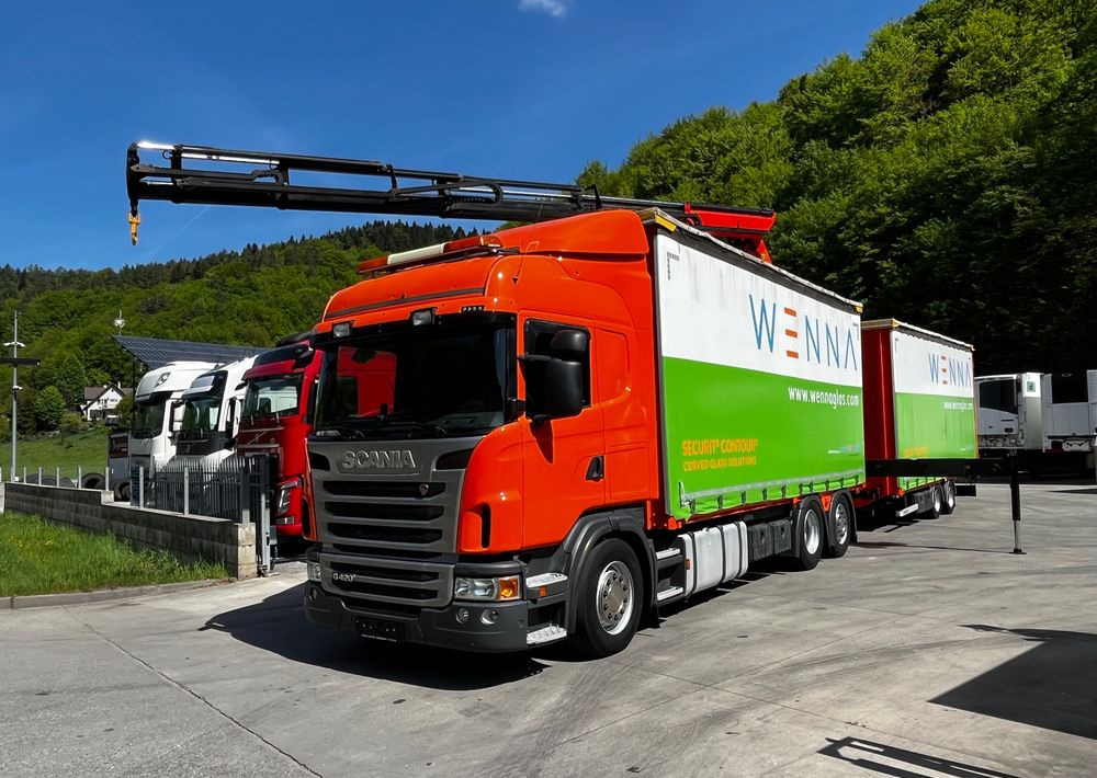 Scania G420 // Tandem // HDS Palfinger 18002 EH // Przyczepa // Oś skrętna podnoszona // Video !!! - Plachtový nákladní auto, Elektrické nákladní vozidlo: obrázek 1 Scania G420 // Tandem // HDS Palfinger 18002 EH // Przyczepa // Oś skrętna podnoszona // Video !!! - Plachtový nákladní auto, Elektrické nákladní vozidlo: obrázek 1