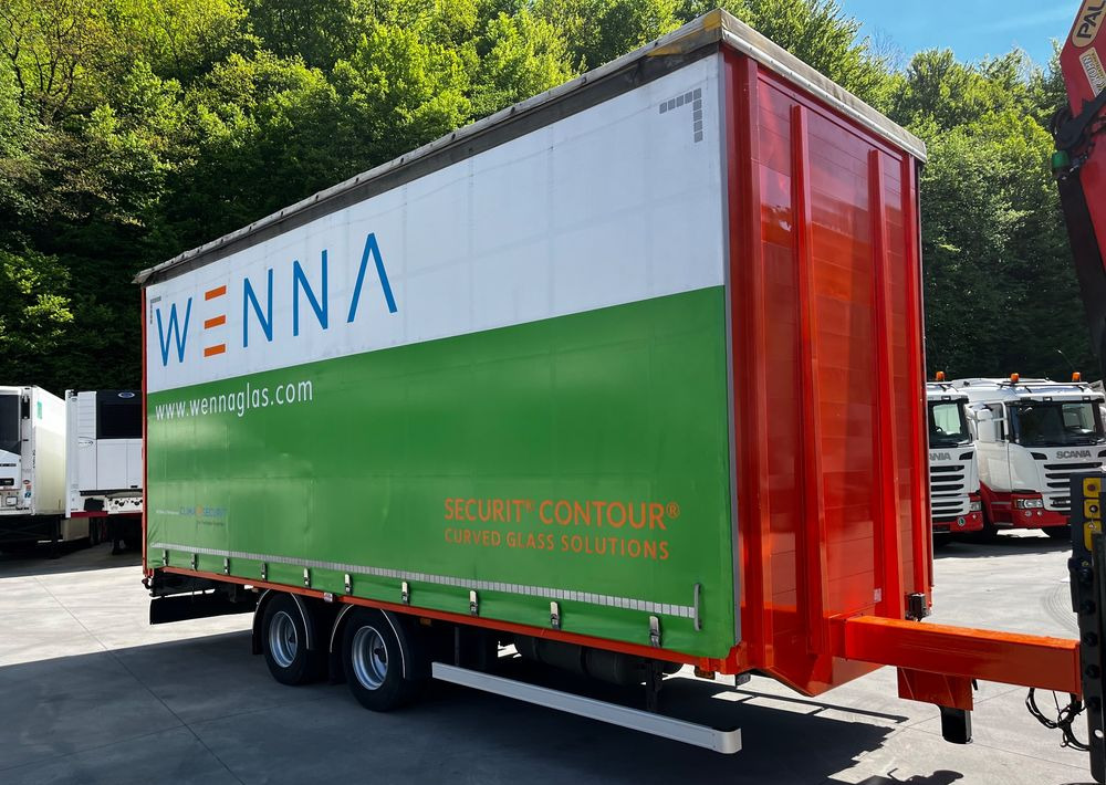 Plachtový nákladní auto, Plachtový přívěs Scania G420 // Tandem // HDS Palfinger 18002 EH // Przyczepa // Oś skrętna podnoszona // Video !!!: obrázek 11