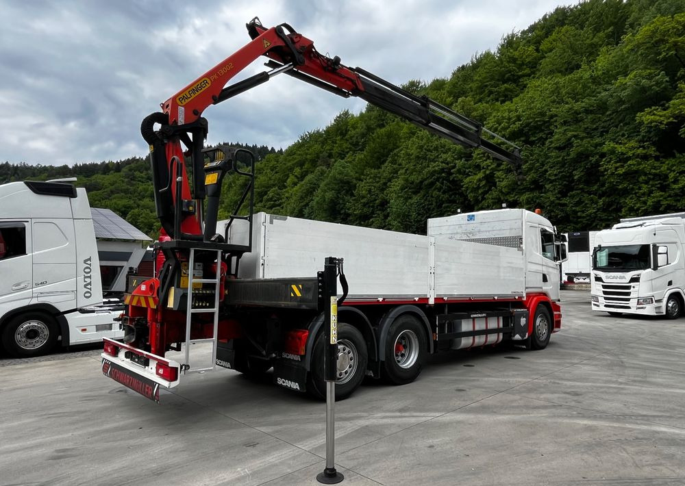 Scania G450 // 6x2// Skrzynia 6.40x2.49 // HDS Palfinger // Oś skrętna podnoszona // - Nákladní automobil valníkový/ Plošinový, Auto s hydraulickou rukou: obrázek 4 Scania G450 // 6x2// Skrzynia 6.40x2.49 // HDS Palfinger // Oś skrętna podnoszona // - Nákladní automobil valníkový/ Plošinový, Auto s hydraulickou rukou: obrázek 4